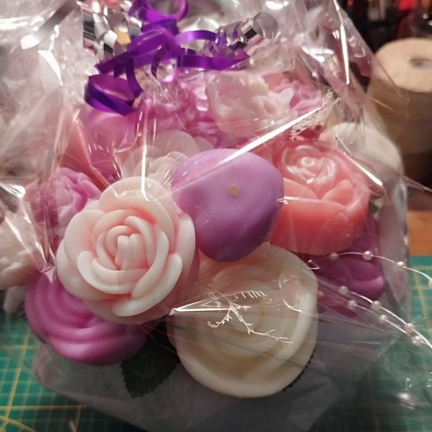 Dégradé de rose et blanc